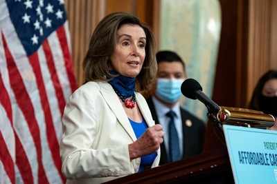 With a jab at Trump, House Speaker Nancy Pelosi unveils new 'Obamacare' bill