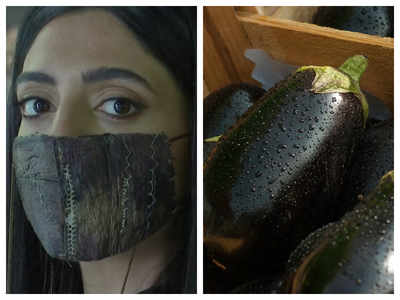 Chef creates sustainable face masks using eggplant skin