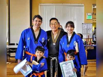 #FlashbackFriday: Madhuri Dixit takes a trip down memory lane; shares 'amazing family experience' of learning Taekwondo