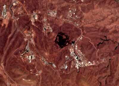 This Friday, June 26, 2020, photo from the European Commission's Sentinel-2 satellite shows the site of an explosion that rattled Iran’s capital (AP)