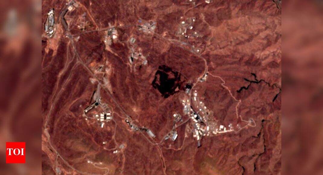 Satellite image: Iran blast struck by suspected missile site - Times of ...