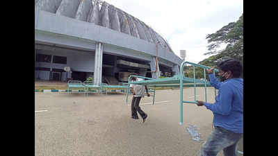 Bengaluru: Covid care infra at Kanteerava stadium dismantled after row