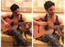 Check out this video of SSR playing guitar