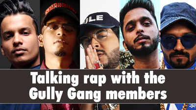 Talking rap with the Gully Gang members