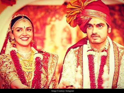 Esha Deol shares a priceless wedding ceremony photo with husband Bharat on their anniversary