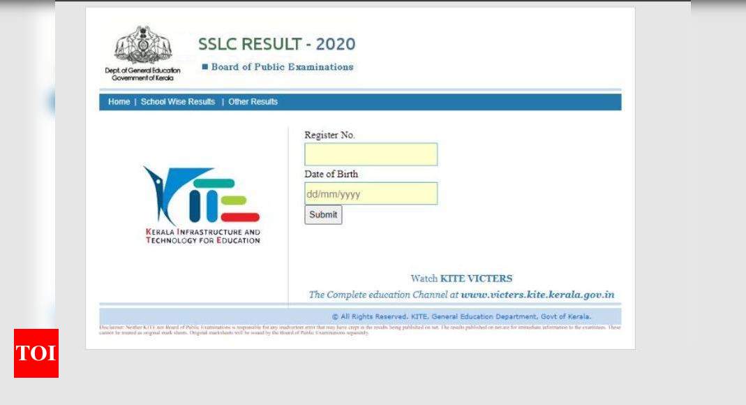 Kerala SSLC Result 2020: Kerala Class 10 Results Declared @ Results ...