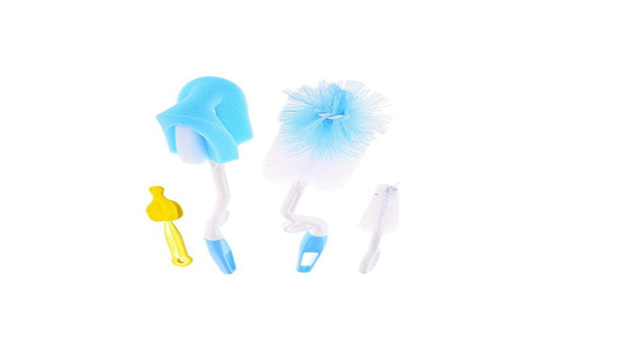 Silicone Bottle Cleaning Brush Baby Pacifier Straw Scrubber Small Brush 360  Degree Glass Cup Washing Kitchen Cleaning Tool Set