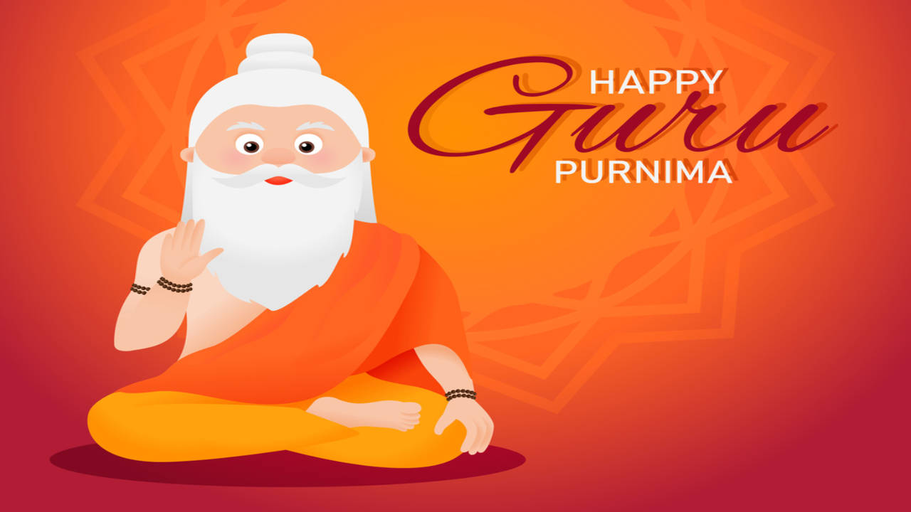 Guru Purnima drawing easy step by step||guru purnima postar|| gurupurinima  slogan - YouTube
