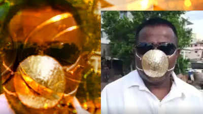 Pune man dons mask made of gold worth almost Rs 3 lakh