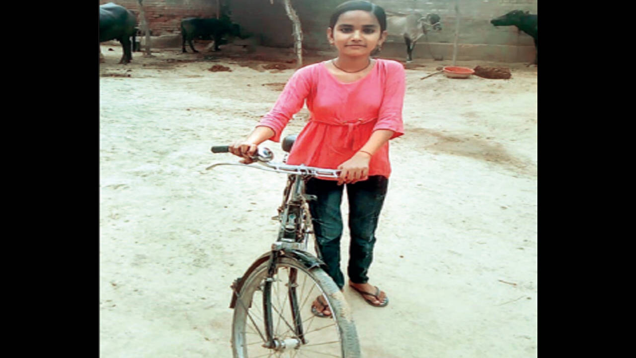 1280px x 720px - Madhya Pradesh: Village girl who cycles 24km to school & back gets 98.5% |  Bhopal News - Times of India