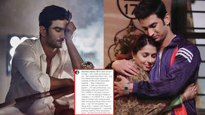 Sushant Singh Rajput's reel-life sister in 'MS Dhoni: The Untold Story', Bhumika Chawla writes, 'I wake up thinking of you. Still wondering what it was'