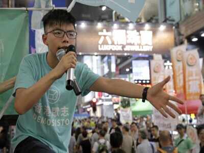 Hong Kong student activist Joshua Wong urges people to donate money: AP