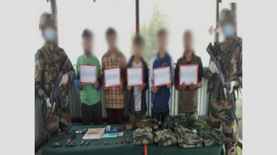 Five NSCN (IM) cadres apprehended with arms and ammunition in Kohima