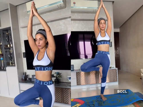 Hina Khan gives major fitness goals with Pilates workout; Watch