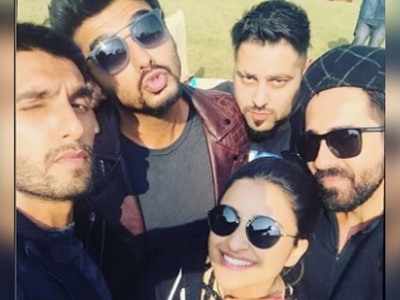 Parineeti Chopra shares a star-studded throwback selfie featuring Ranveer Singh, Arjun Kapoor, Ayushmann Khurrana and Badshah!