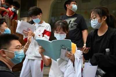 Nearly 11 million Chinese students take college exam after coronavirus delay