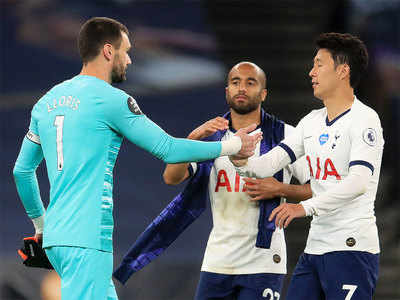 Son clashes with Lloris as Spurs beat Everton