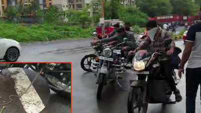 Watch: Snake found hiding in bike running on Mumbai road