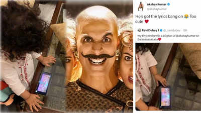 Akshay Kumar is bowled over by a video of tiny fan attempting to sing 'Bala' from 'Housefull 4'