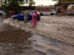 Heavy rain lashes Jaipur city