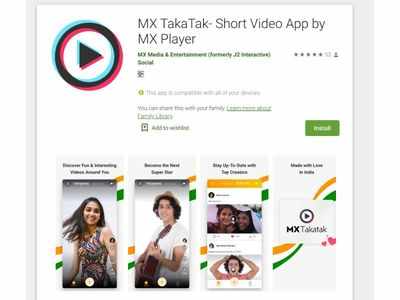 MX TakaTak, the new video app from MX Player, makes debut on Google Play Store