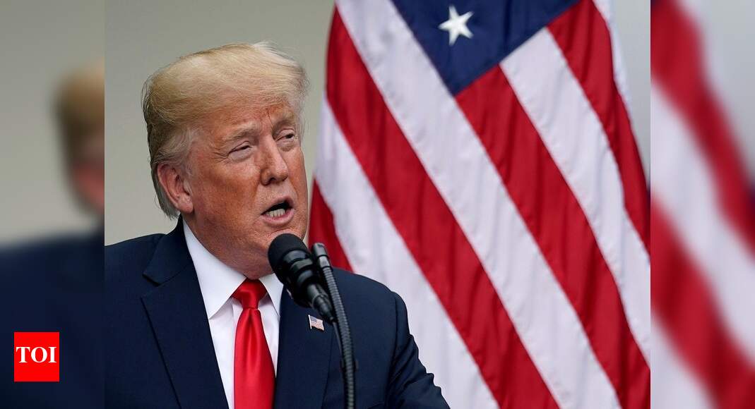 Trump threatens to cut federal aid if schools don't reopen - Times of India