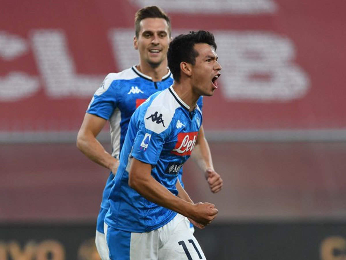 Hirving Lozano Strikes For Napoli To Leave Genoa In Drop Zone Football News Times Of India