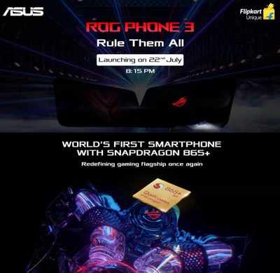 Asus ROG Phone 3 with Snapdragon 865+ to launch in India on July 22
