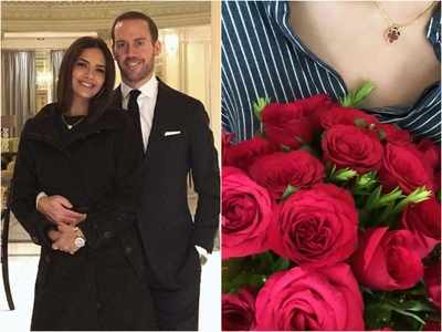 Watch: Esha Gupta's boyfriend showers her with beautiful flower bouquets; she calls him the 'best boyfriend'