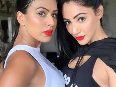 Nia Sharma and BFF Reyhna Pandit sport fiery lipsticks; former says, 'We Calm AF...Our Lips ain’t'