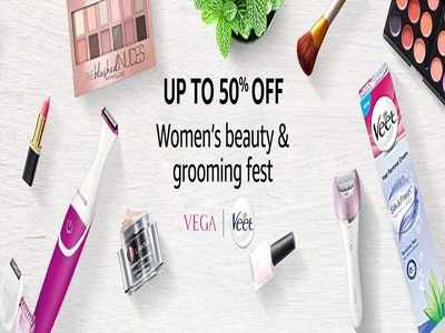Amazon sale offers up to 50% off on women’s beauty and grooming products