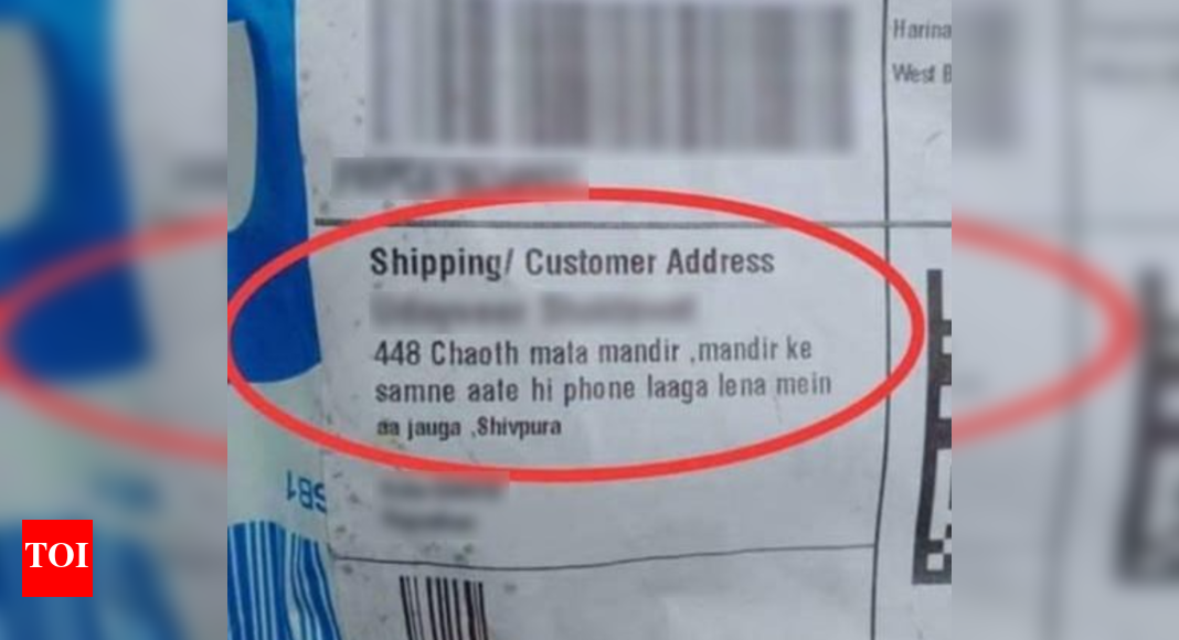 'Mandir ke samne' This delivery address may make you laugh Times of