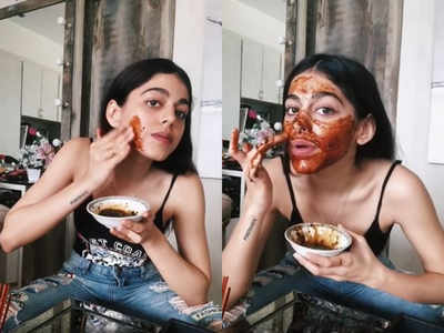 Alaya F shares the recipe of her homemade coffee facemask for fans to try; watch video