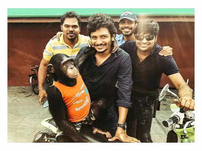 Sathish shares a video of him revealing how his dupe worked hard in Gorilla for a stunt scene