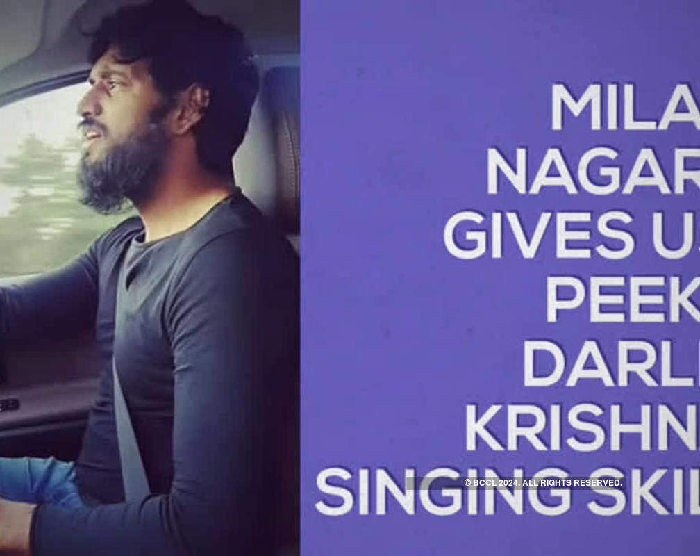 
Milana Nagaraj gives us a peek at Darling Krishna's singing skills

