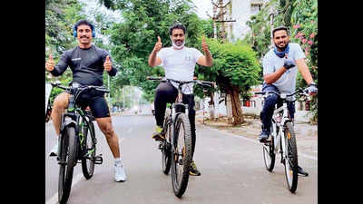 Vizag gym instructor leads the way through 100-km cycling mission