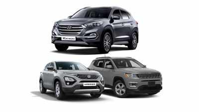 Hyundai Tucson Hyundai Tucson Vs Tata Harrier Vs Jeep Compass Price And Performance Times Of India