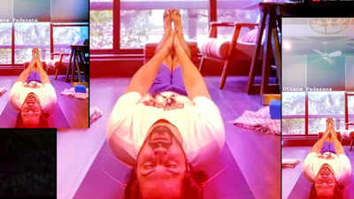 Varun Dhawan raises fitness bar to next level as he nails 'Uttana Padasana' yoga pose like a pro!