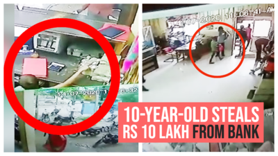 Gone in seconds: 10-year-old steals Rs 10 lakh from bank in MP