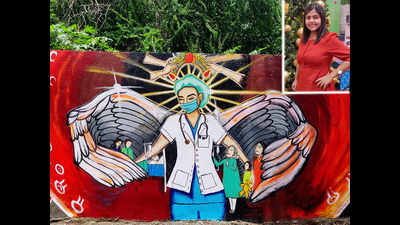 Pune gets a mural to applaud doctors fighting the COVID-19 battle