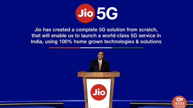 Reliance Jio announces made in India 5G network Reliance Jio announces made in India 5G network