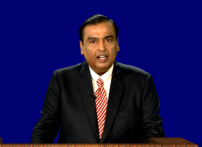 RIL chief Mukesh Ambani while addressing the AGM.