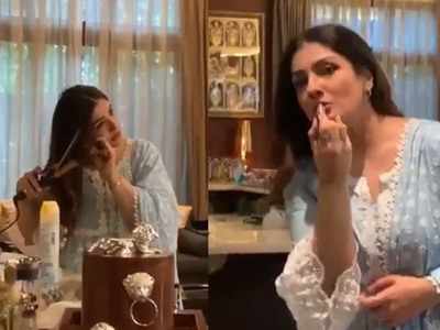 Raveena Tandon shares BTS videos of her latest ad shoot; take a look