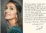 Shraddha pens heartfelt note for her fans
