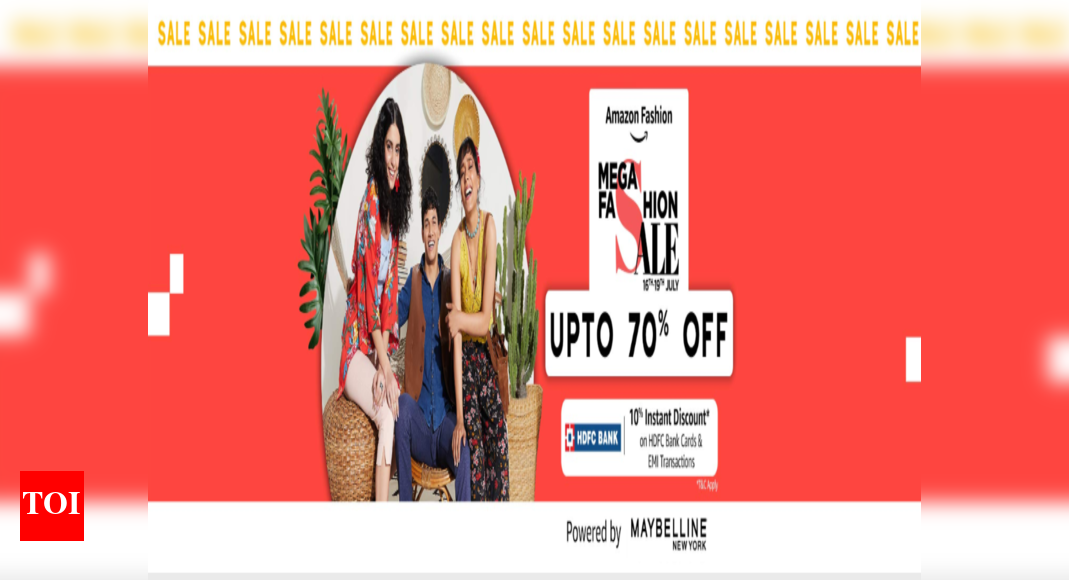 Amazon Mega Fashion Sale up to 70 off on clothing, footwear, luggage