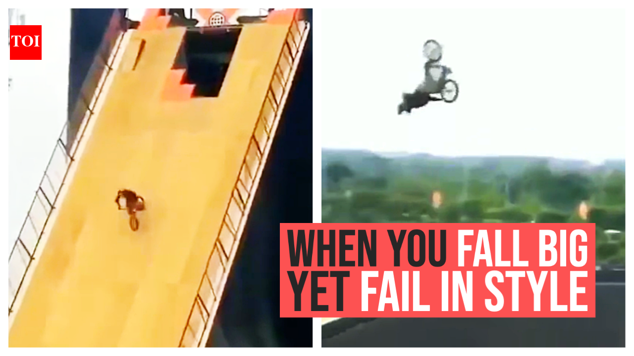 When you fall big yet fail in style