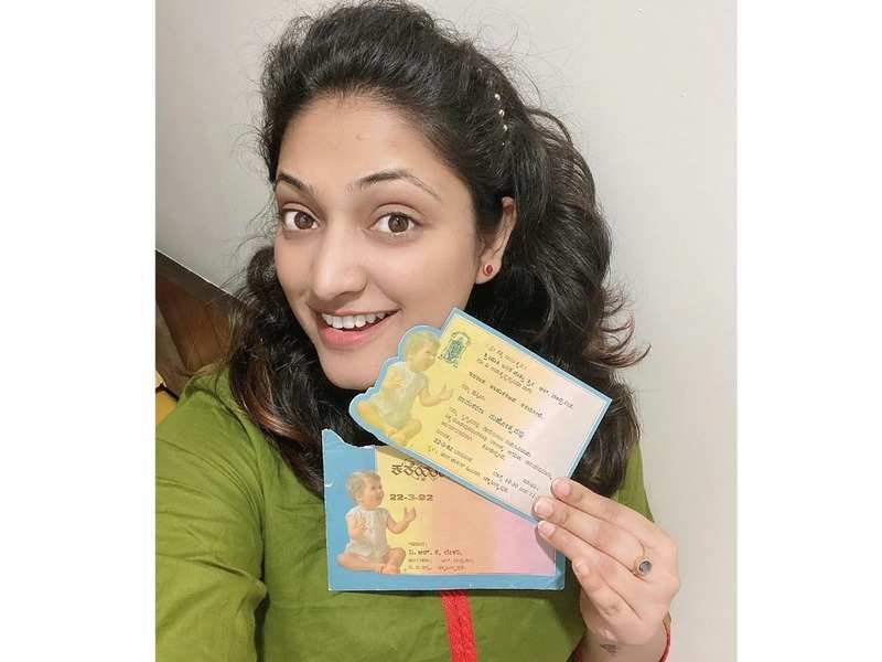 Actress Haripriya Stumbles Upon Her Naming Ceremony Invitation Card Shares Excitement With Fans Kannada Movie News Times Of India