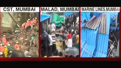 Many feared trapped as part of old building collapses in south Mumbai