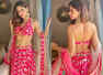 Aamna Sharif looks like a new bride in this pink lehenga