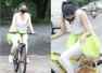 Sonal Chauhan spotted cycling in the city